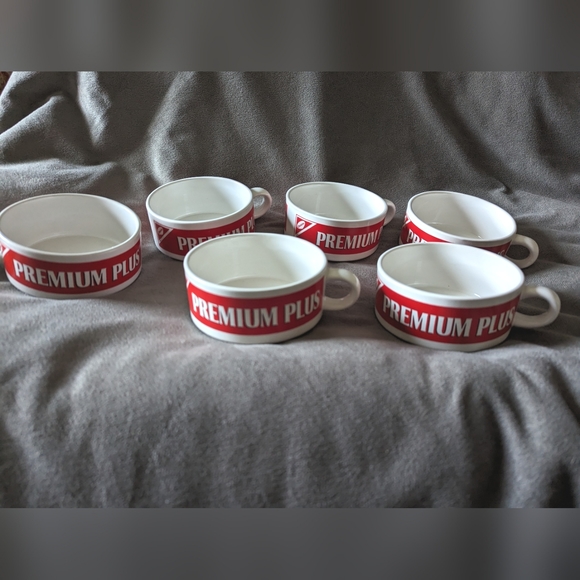 Vintage Christie Premium Plus Crackers Nabisco Ceramic Bowl 1999 - Set of 6 - Picture 6 of 8